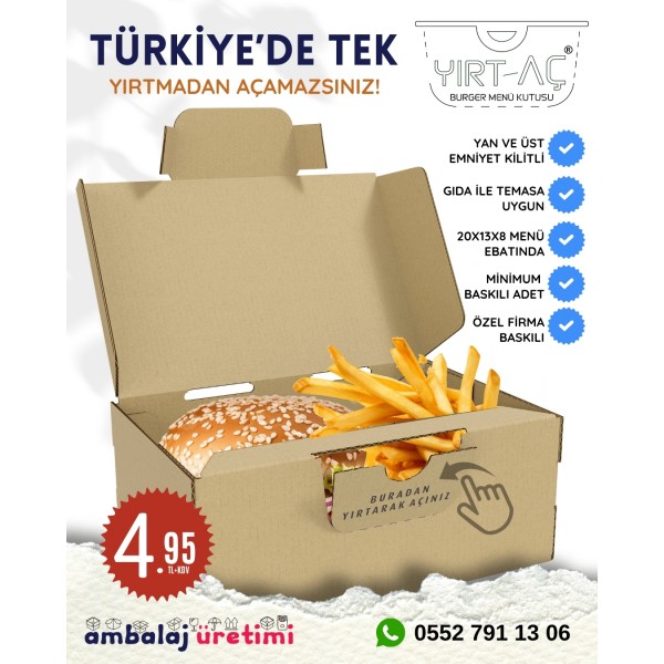 YIRT-AÇ 3 KİLİTLİ MENÜ KUTUSU