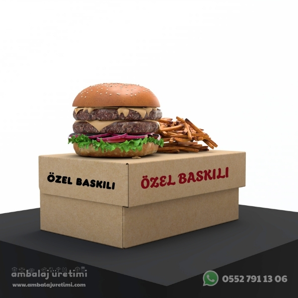BASKILI MENÜ KUTUSU - 20x13x8