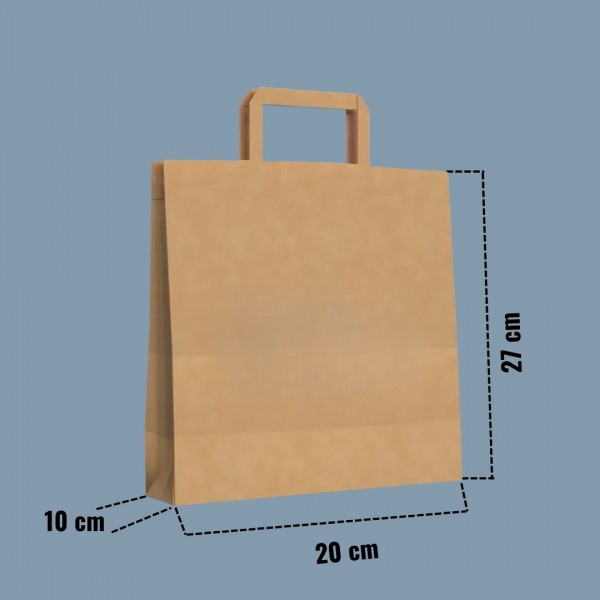 KRAFT FLAT VIRGIN 20x10x27