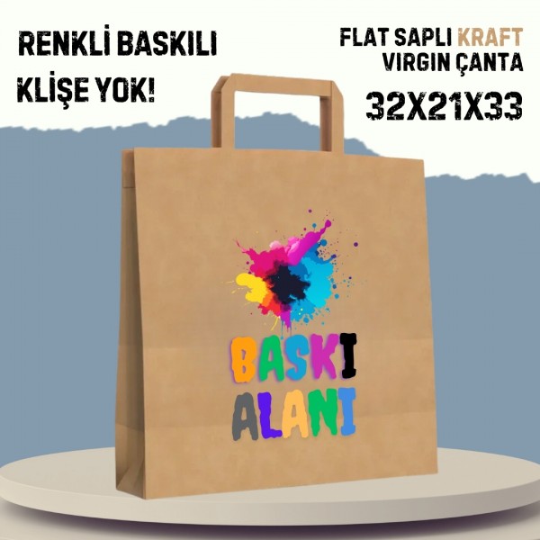 KRAFT FLAT VIRGIN 32X21X33