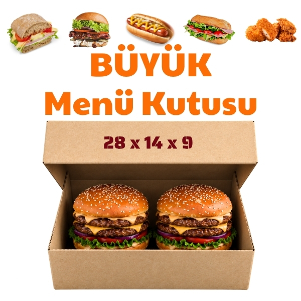 BÜYÜK MENÜ KUTUSU - 28x14x9